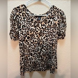 Adele & May cheetah blouse